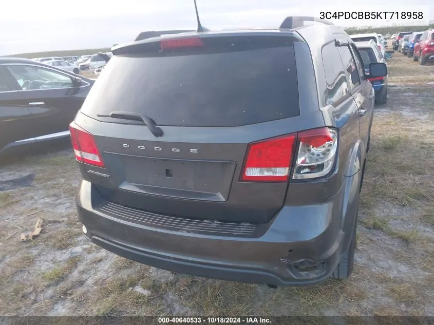 3C4PDCBB5KT718958 2019 Dodge Journey Se