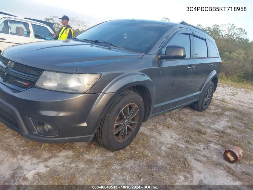 3C4PDCBB5KT718958 2019 Dodge Journey Se