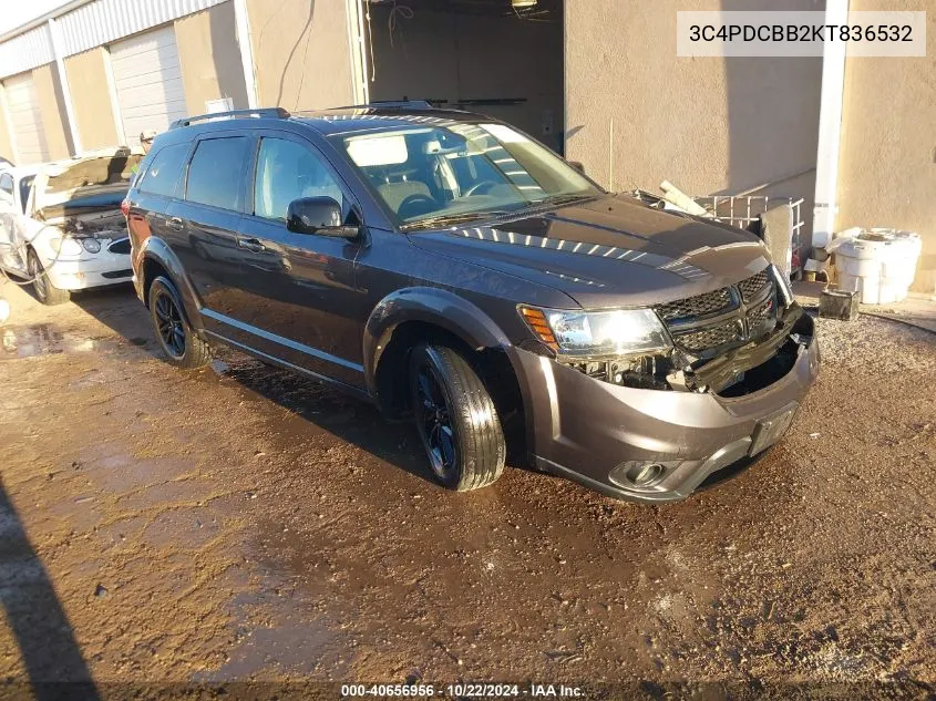 2019 Dodge Journey Se VIN: 3C4PDCBB2KT836532 Lot: 40656956