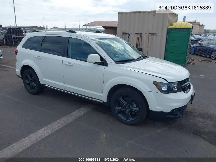 3C4PDDGG8KT816389 2019 Dodge Journey Crossroad Awd