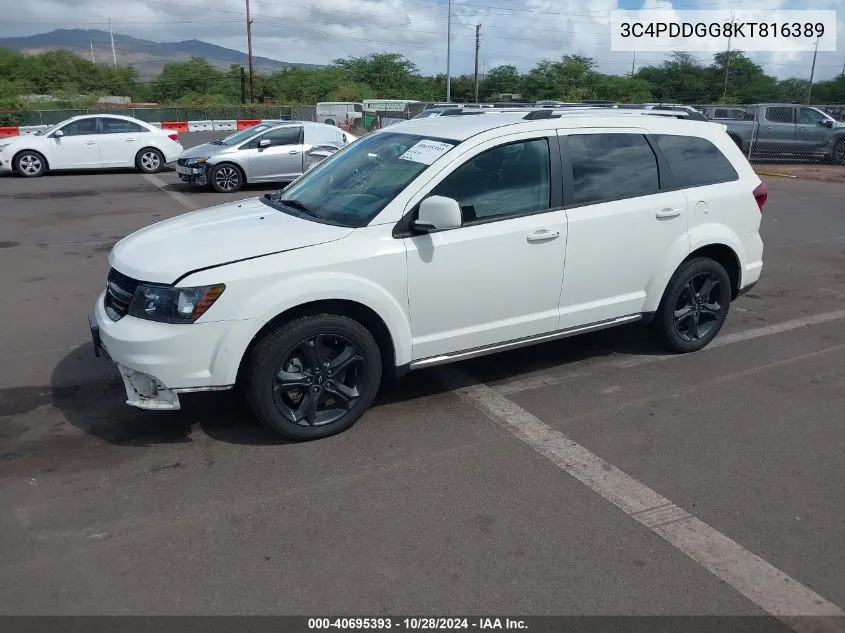 3C4PDDGG8KT816389 2019 Dodge Journey Crossroad Awd