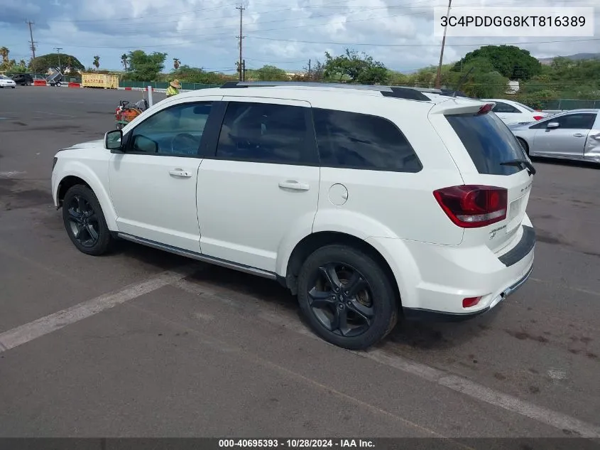 3C4PDDGG8KT816389 2019 Dodge Journey Crossroad Awd