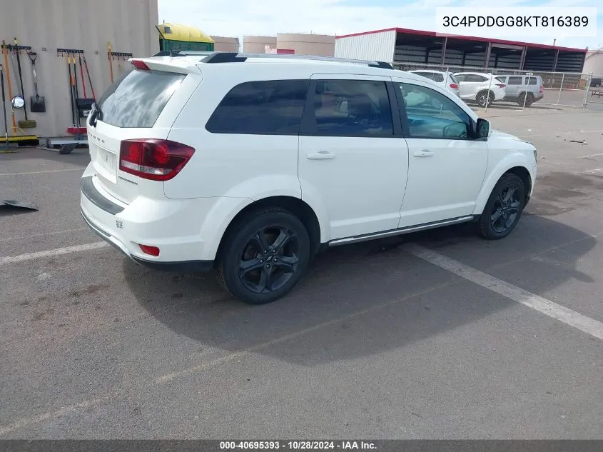 3C4PDDGG8KT816389 2019 Dodge Journey Crossroad Awd