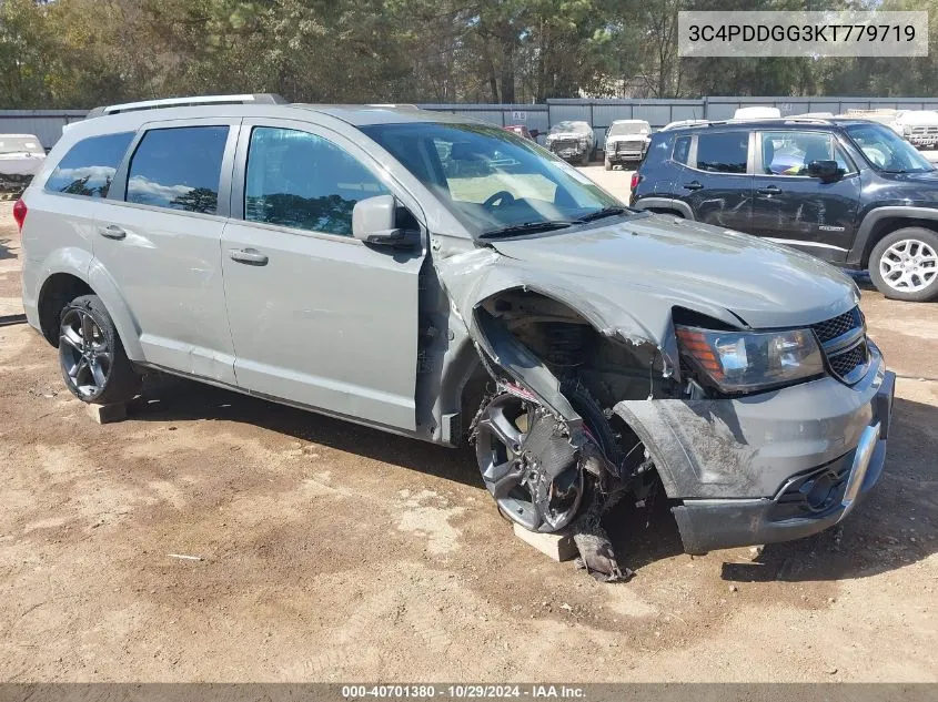 2019 Dodge Journey Crossroad Awd VIN: 3C4PDDGG3KT779719 Lot: 40701380