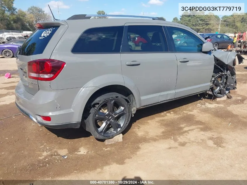 2019 Dodge Journey Crossroad Awd VIN: 3C4PDDGG3KT779719 Lot: 40701380