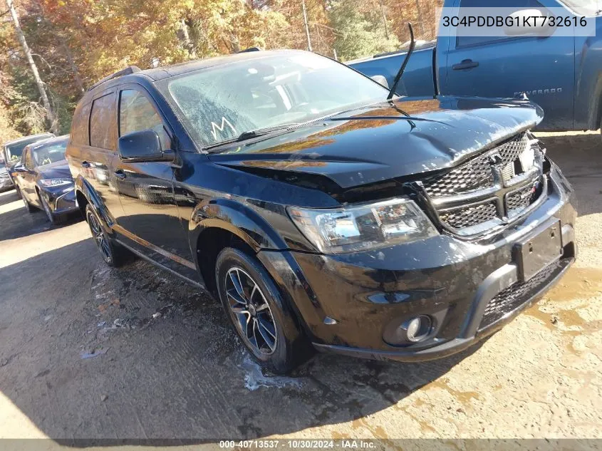 3C4PDDBG1KT732616 2019 Dodge Journey Se Awd