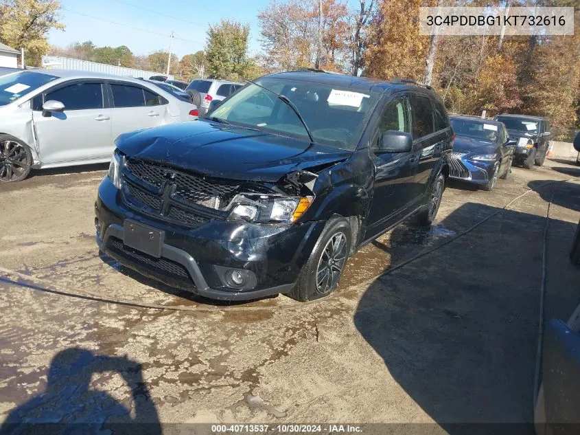 3C4PDDBG1KT732616 2019 Dodge Journey Se Awd