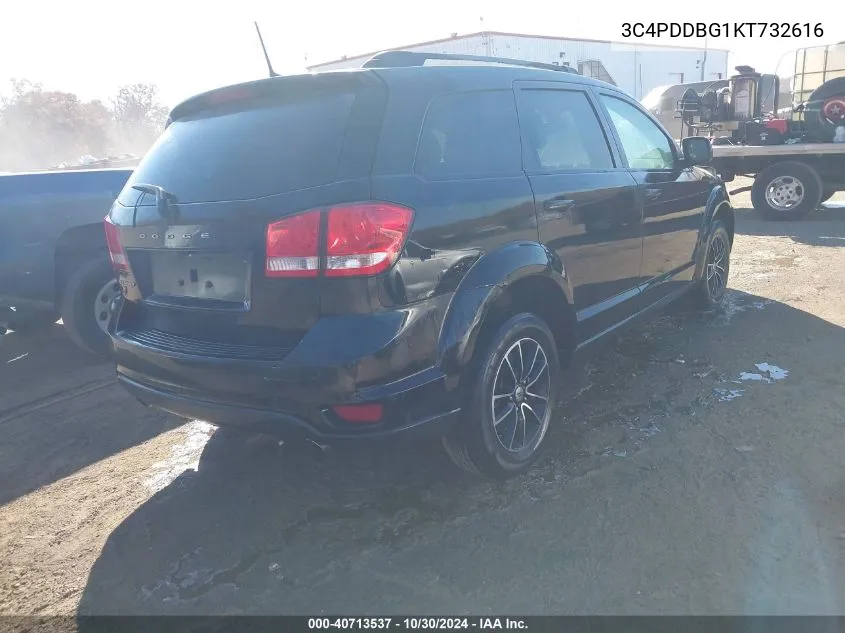 3C4PDDBG1KT732616 2019 Dodge Journey Se Awd