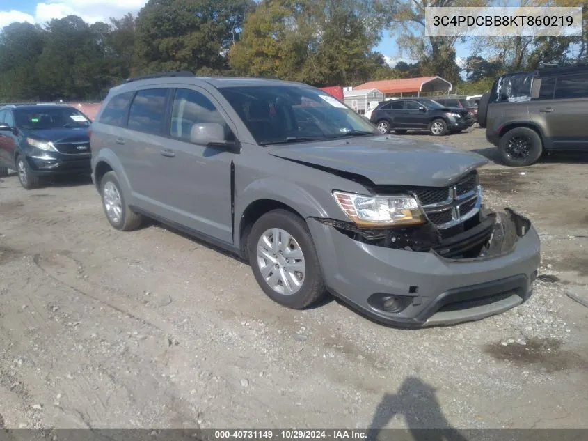 3C4PDCBB8KT860219 2019 Dodge Journey Se