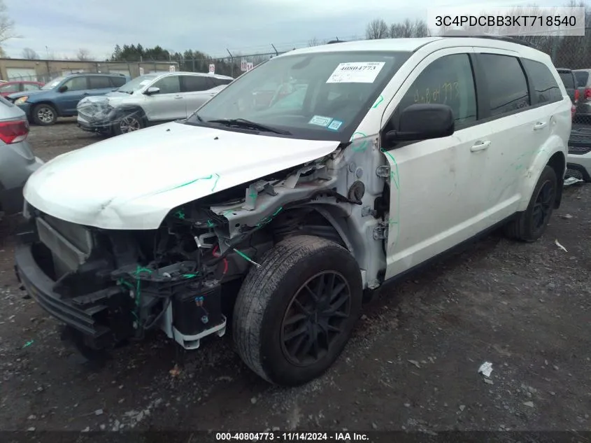 3C4PDCBB3KT718540 2019 Dodge Journey Se