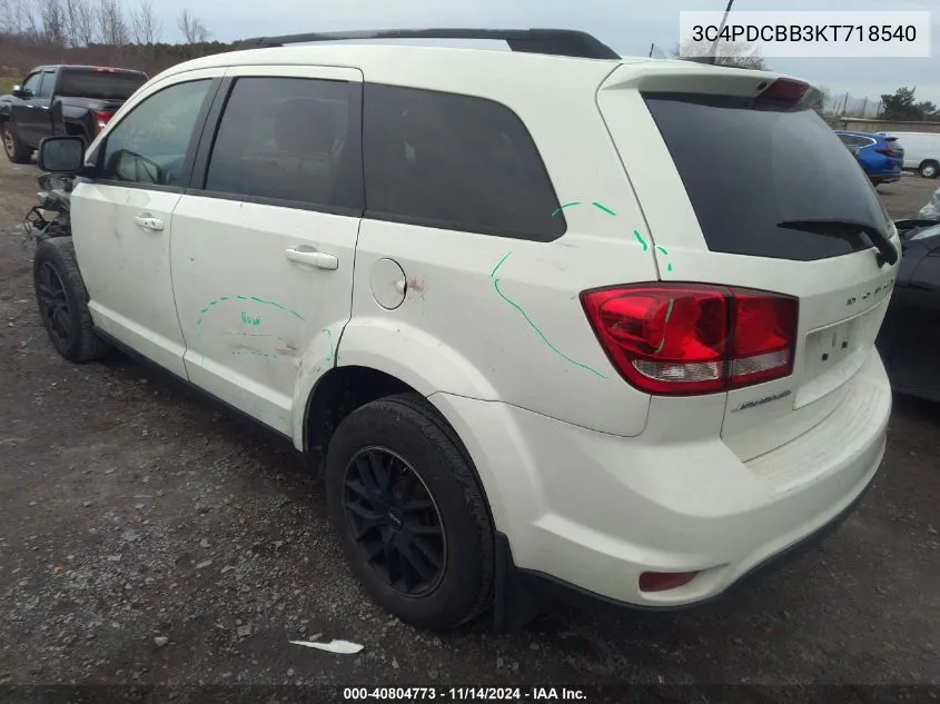 3C4PDCBB3KT718540 2019 Dodge Journey Se