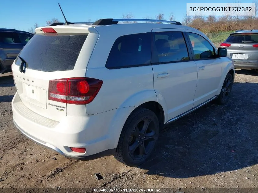 2019 Dodge Journey Crossroad VIN: 3C4PDCGG1KT737382 Lot: 40806776