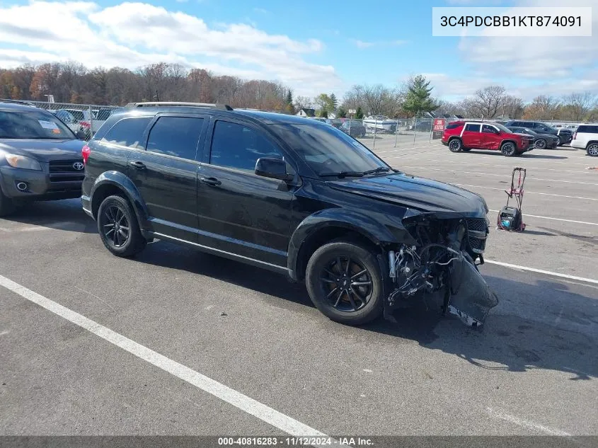 3C4PDCBB1KT874091 2019 Dodge Journey Se