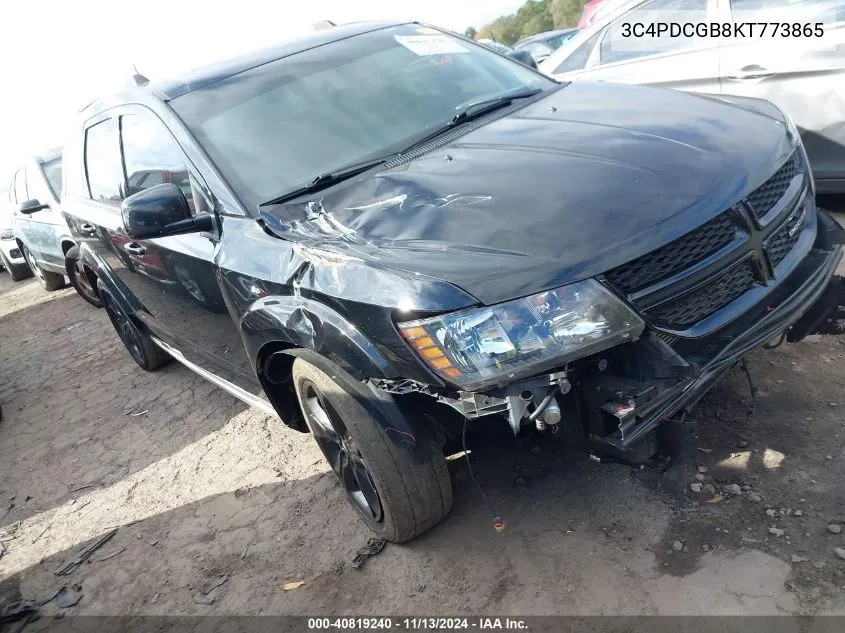 2019 Dodge Journey Crossroad VIN: 3C4PDCGB8KT773865 Lot: 40819240