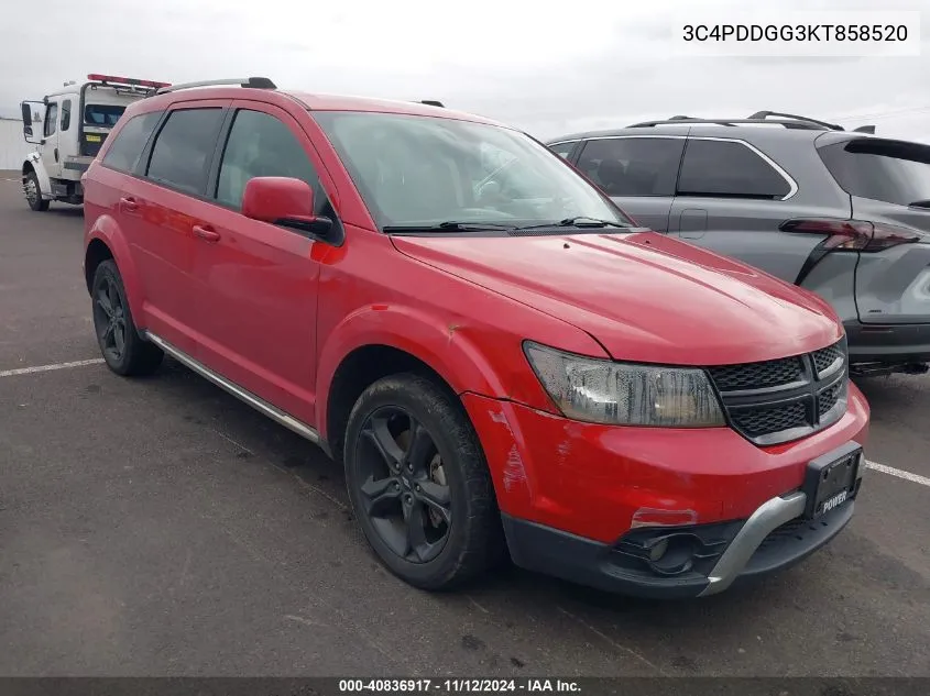 2019 Dodge Journey Crossroad Awd VIN: 3C4PDDGG3KT858520 Lot: 40836917