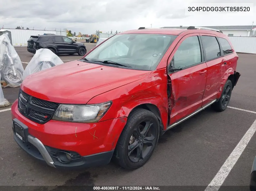 2019 Dodge Journey Crossroad Awd VIN: 3C4PDDGG3KT858520 Lot: 40836917