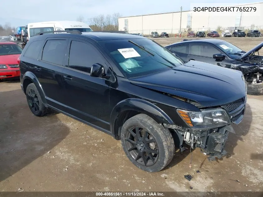 2019 Dodge Journey Gt Awd VIN: 3C4PDDEG4KT765279 Lot: 40851561