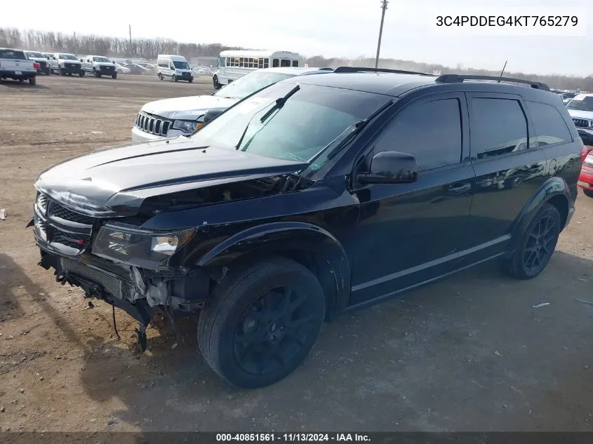 2019 Dodge Journey Gt Awd VIN: 3C4PDDEG4KT765279 Lot: 40851561