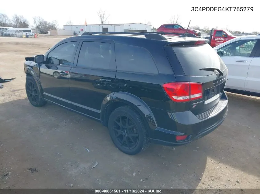 2019 Dodge Journey Gt Awd VIN: 3C4PDDEG4KT765279 Lot: 40851561