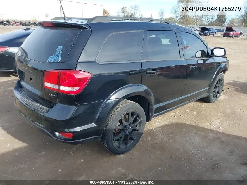 2019 Dodge Journey Gt Awd VIN: 3C4PDDEG4KT765279 Lot: 40851561