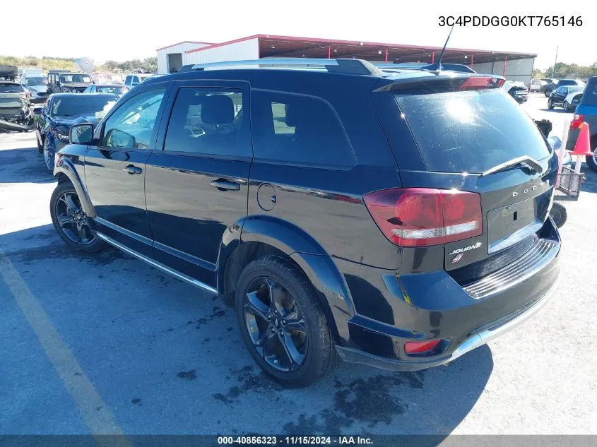 2019 Dodge Journey Crossroad Awd VIN: 3C4PDDGG0KT765146 Lot: 40856323