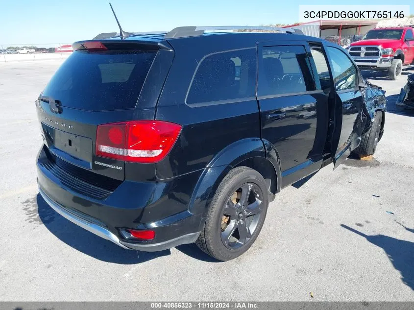 2019 Dodge Journey Crossroad Awd VIN: 3C4PDDGG0KT765146 Lot: 40856323