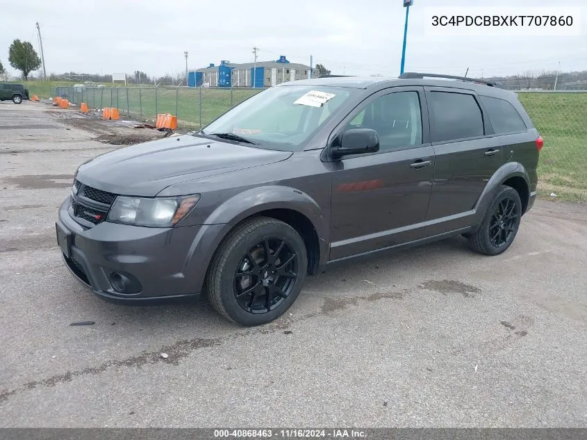 2019 Dodge Journey Se VIN: 3C4PDCBBXKT707860 Lot: 40868463