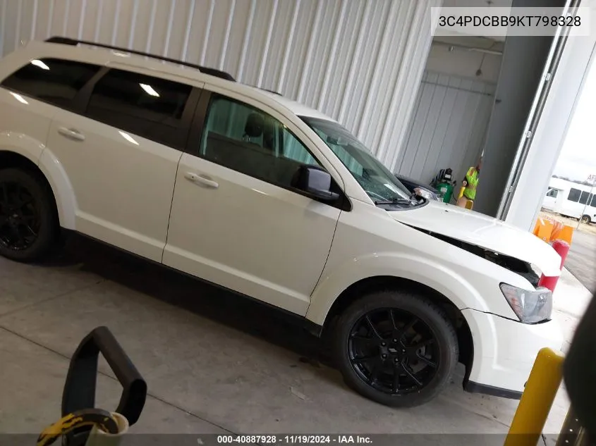 2019 Dodge Journey Se VIN: 3C4PDCBB9KT798328 Lot: 40887928