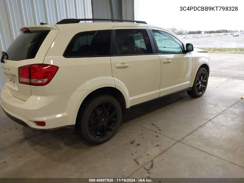 2019 Dodge Journey Se VIN: 3C4PDCBB9KT798328 Lot: 40887928