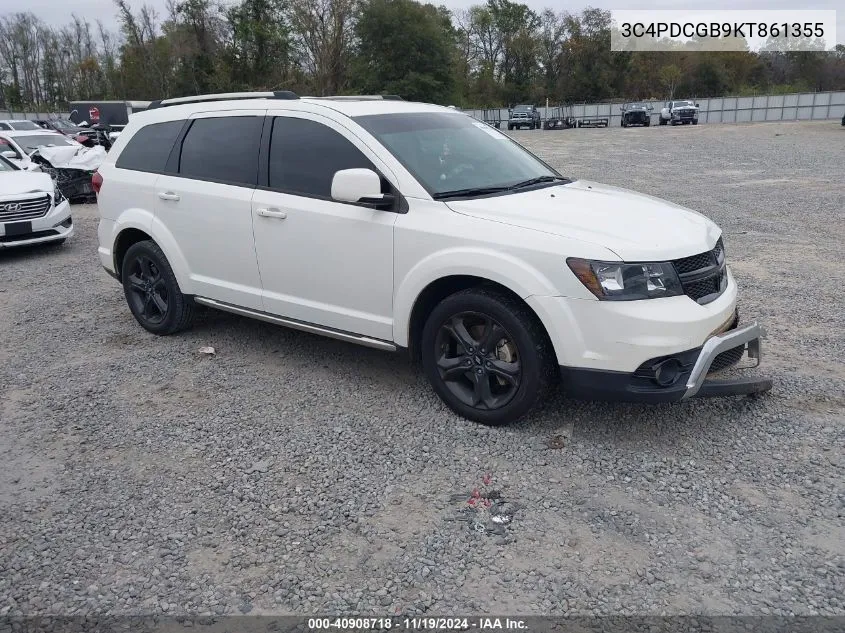 2019 Dodge Journey Crossroad VIN: 3C4PDCGB9KT861355 Lot: 40908718