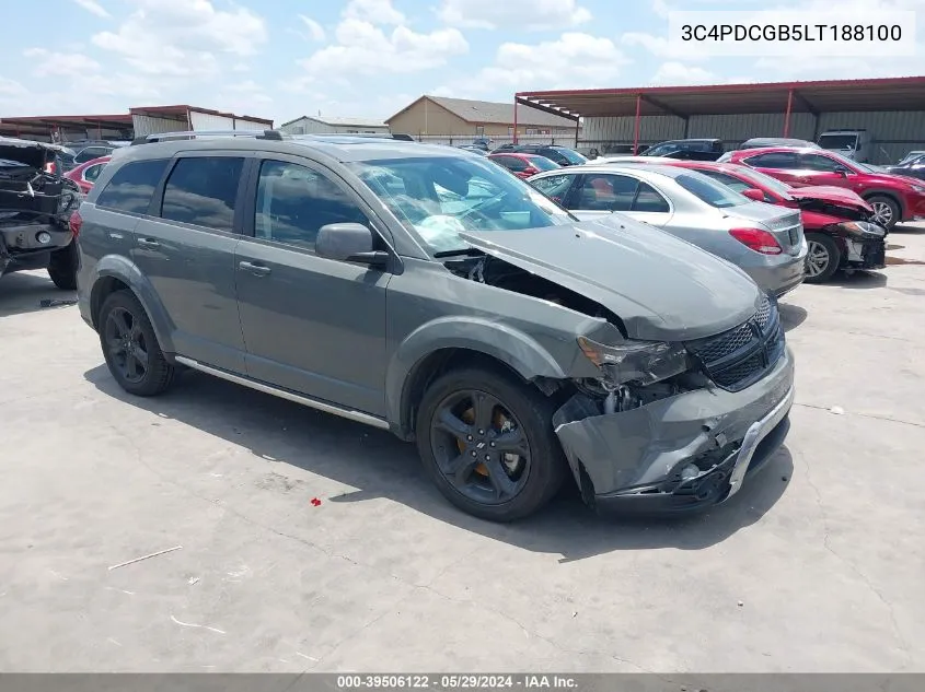 2020 Dodge Journey Crossroad VIN: 3C4PDCGB5LT188100 Lot: 39506122