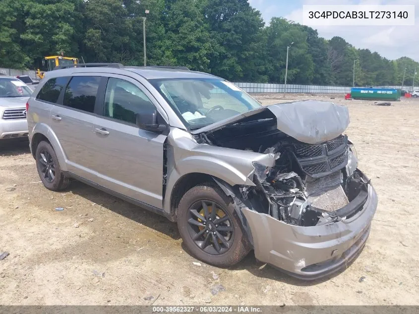 2020 Dodge Journey Se Value VIN: 3C4PDCAB3LT273140 Lot: 39562327