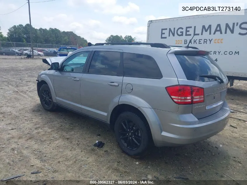 3C4PDCAB3LT273140 2020 Dodge Journey Se Value