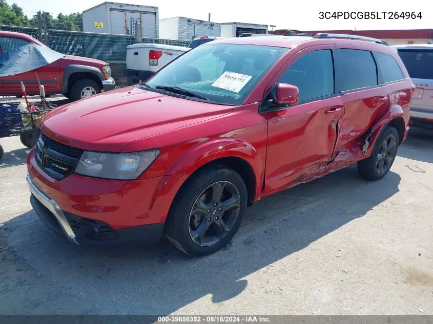 2020 Dodge Journey Crossroad VIN: 3C4PDCGB5LT264964 Lot: 39656352