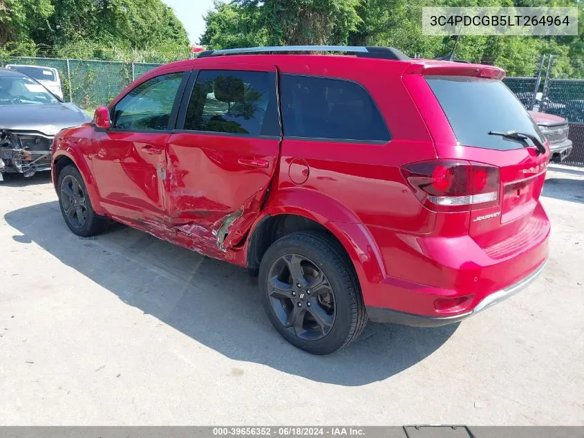 2020 Dodge Journey Crossroad VIN: 3C4PDCGB5LT264964 Lot: 39656352