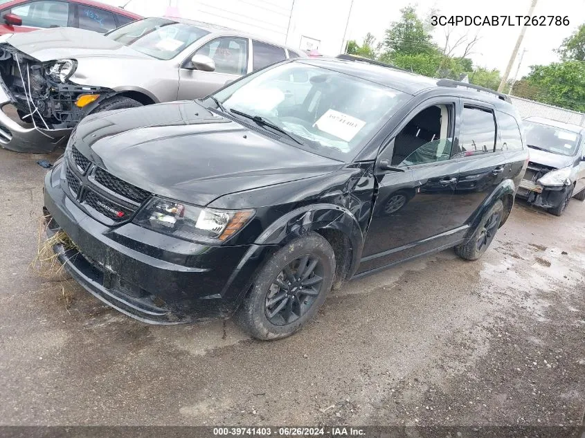 2020 Dodge Journey Se Value VIN: 3C4PDCAB7LT262786 Lot: 39741403