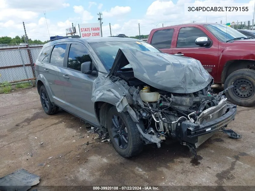 2020 Dodge Journey Se Value VIN: 3C4PDCAB2LT279155 Lot: 39920108