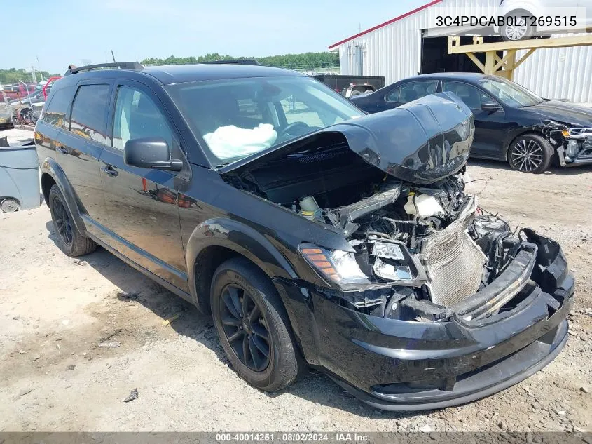 2020 Dodge Journey Se Value VIN: 3C4PDCAB0LT269515 Lot: 40014251