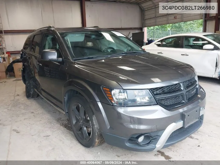 2020 Dodge Journey Crossroad VIN: 3C4PDCGB2LT266980 Lot: 40064067