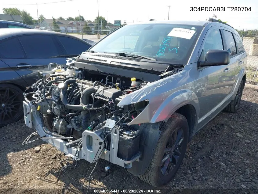 2020 Dodge Journey Se Value VIN: 3C4PDCAB3LT280704 Lot: 40065441