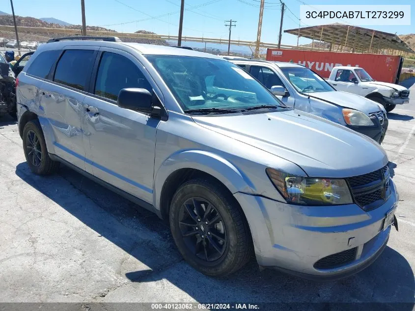 2020 Dodge Journey Se Value VIN: 3C4PDCAB7LT273299 Lot: 40123062