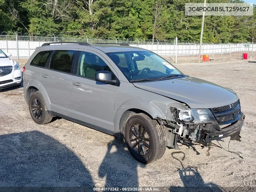 2020 Dodge Journey Se Value VIN: 3C4PDCAB5LT259627 Lot: 40173242