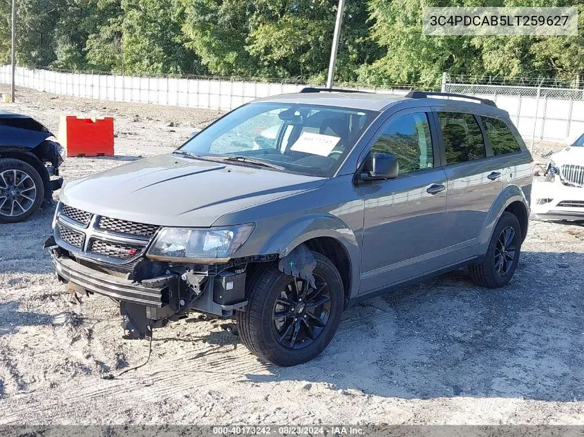 2020 Dodge Journey Se Value VIN: 3C4PDCAB5LT259627 Lot: 40173242