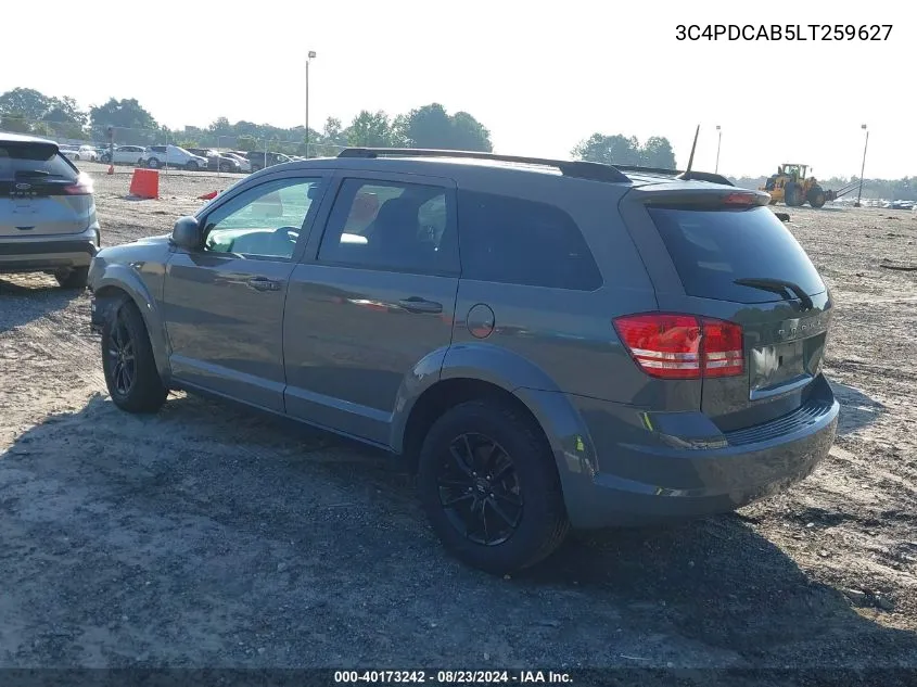 3C4PDCAB5LT259627 2020 Dodge Journey Se Value