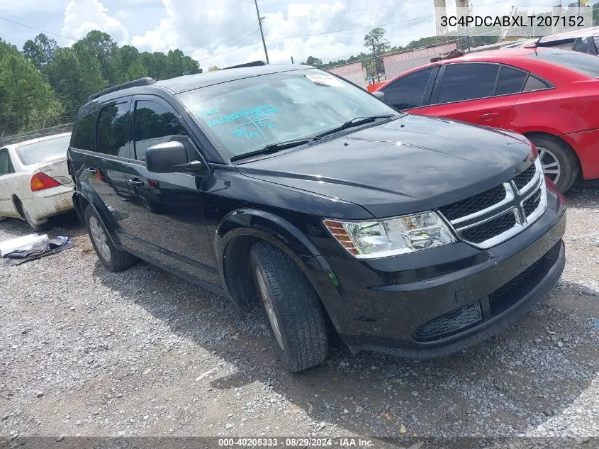 2020 Dodge Journey Se Value VIN: 3C4PDCABXLT207152 Lot: 40205333