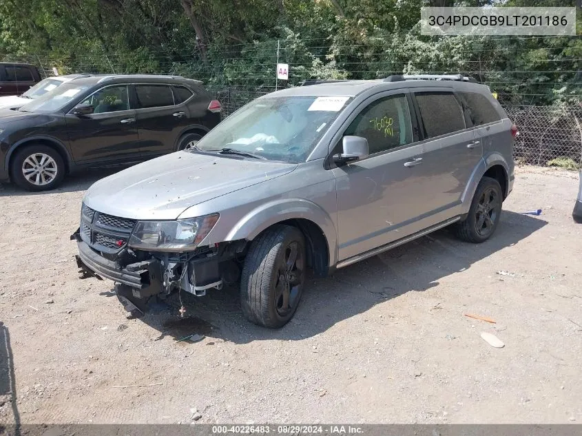 2020 Dodge Journey Crossroad VIN: 3C4PDCGB9LT201186 Lot: 40226483