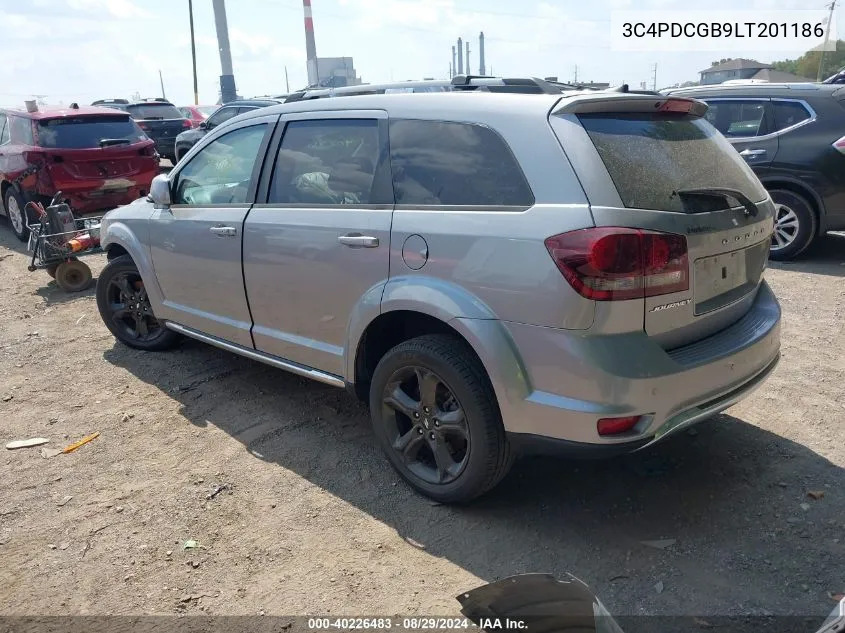 2020 Dodge Journey Crossroad VIN: 3C4PDCGB9LT201186 Lot: 40226483