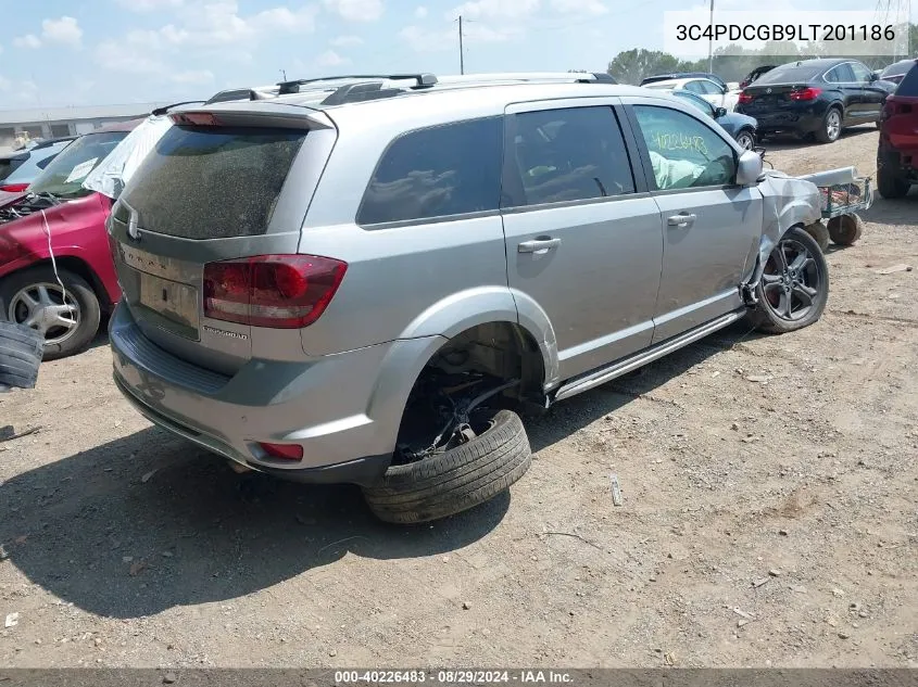 2020 Dodge Journey Crossroad VIN: 3C4PDCGB9LT201186 Lot: 40226483