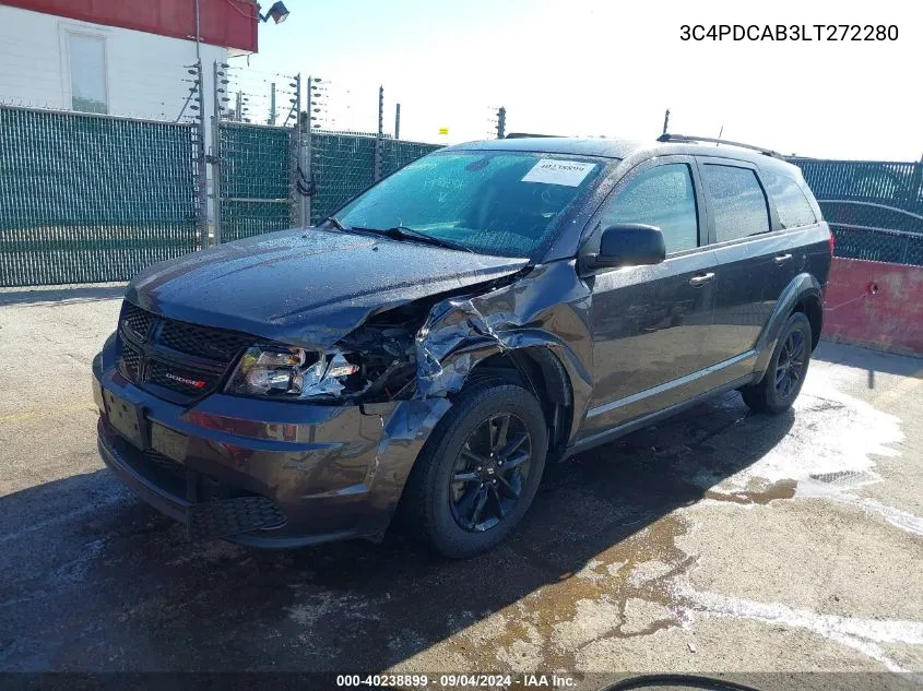 2020 Dodge Journey Se Value VIN: 3C4PDCAB3LT272280 Lot: 40238899