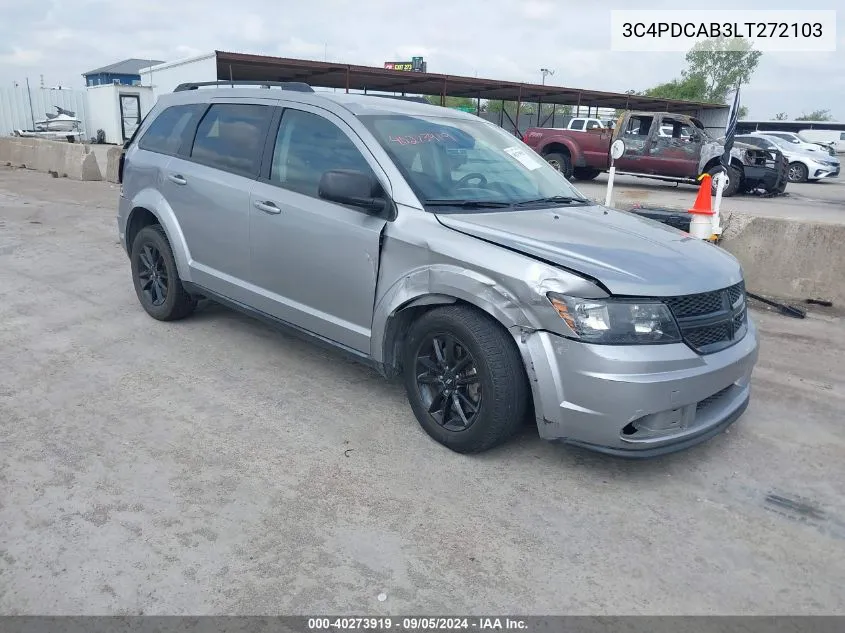 2020 Dodge Journey Se Value VIN: 3C4PDCAB3LT272103 Lot: 40273919